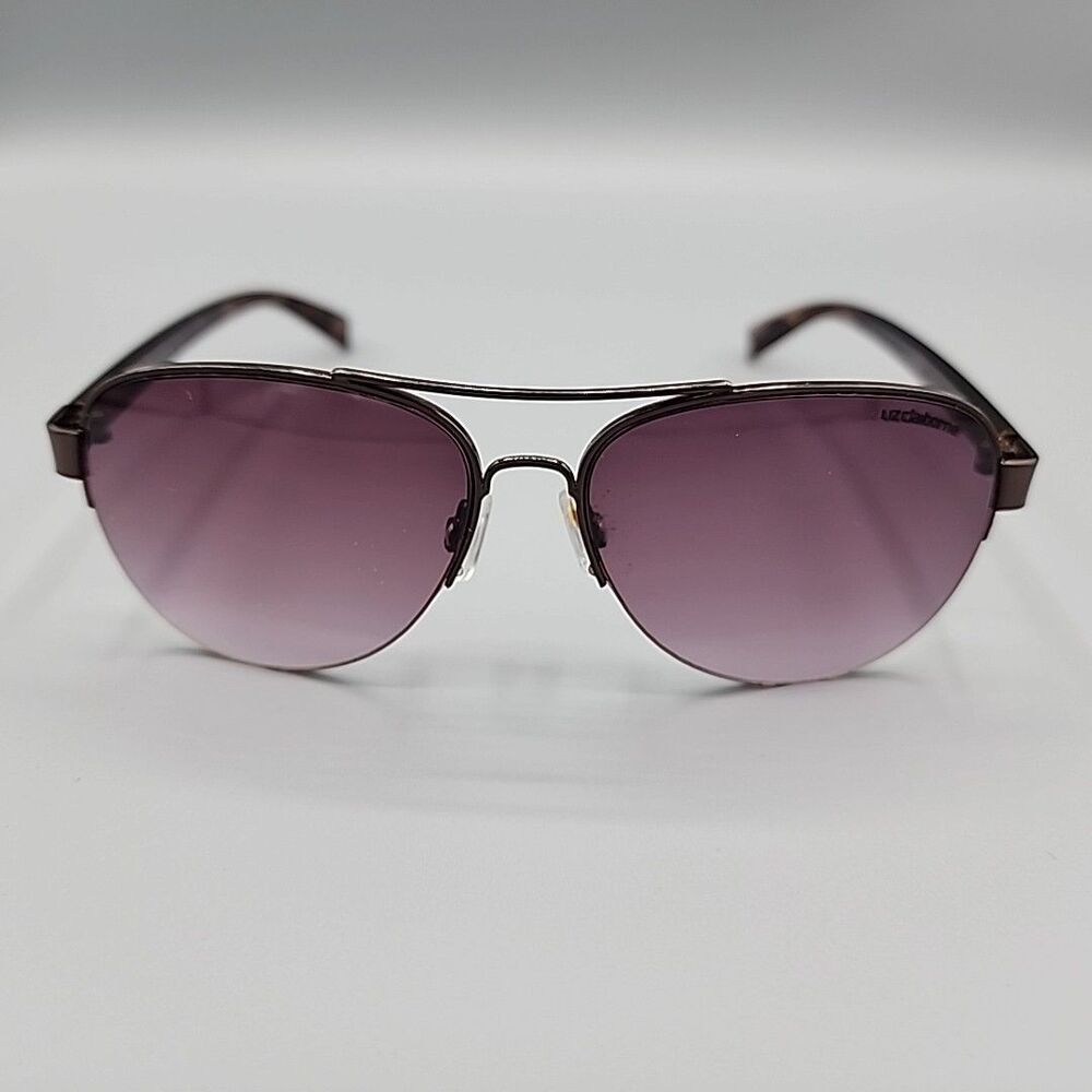 Liz Claiborne Sunglasses Brown Tortoise 3538091609 57-14-131 Aviator Designer